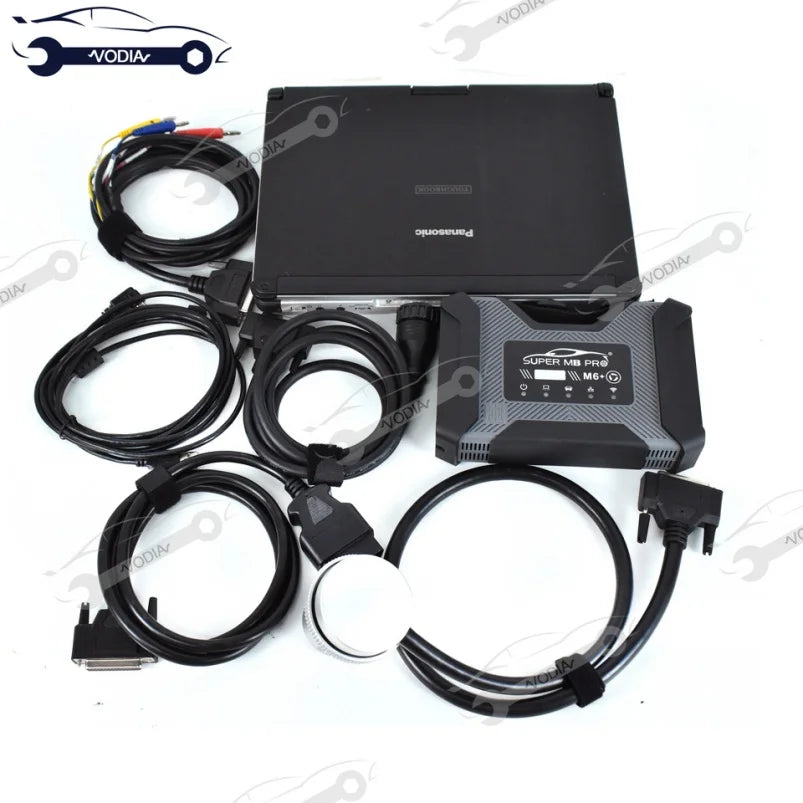 Toughbook CFC2 for Super MB Pro M6 Wireless Star Multiplexer Engine Analyzer for Benz MB Car and Truck Diagnostics Tool