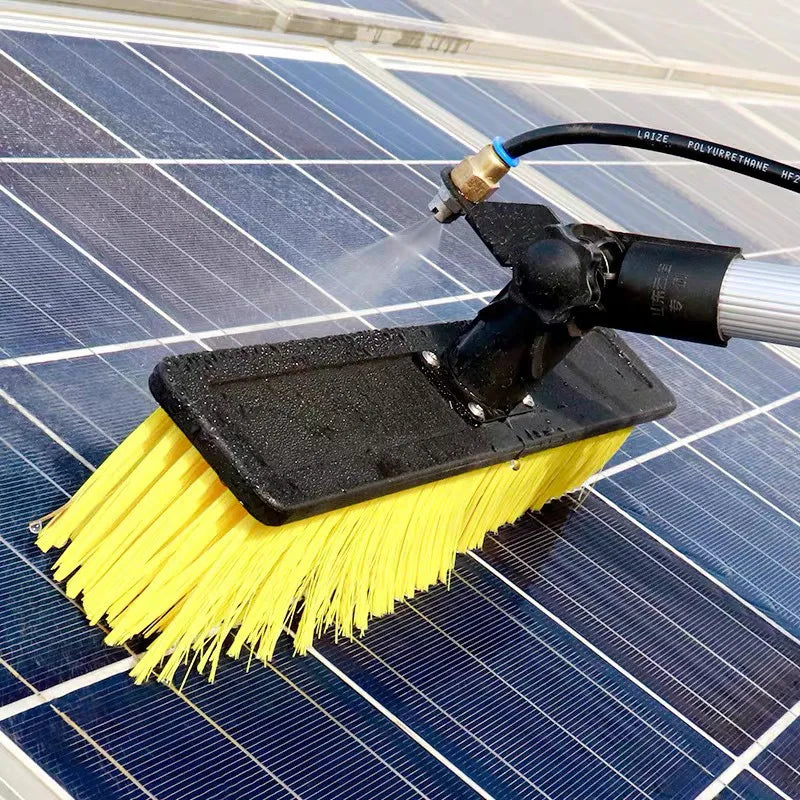 Solar Panel Cleaning Equipment Tools Solar Panel Cleaning Brush and Rod Kit Solar Panel Cleaning Robot