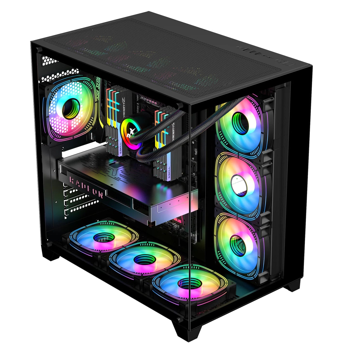 2025 Best Selling Customization Modern Desktop Gamer PC Computer USB3.0 PC Chassis ATX Business E-Sports Gaming