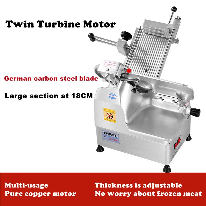 Fully Automatic Thin Slice Cutter for Frozen Beef and Chicken Breast Meat Slicer for Hot Pot Meat Rolls and Sushi Easy to Use