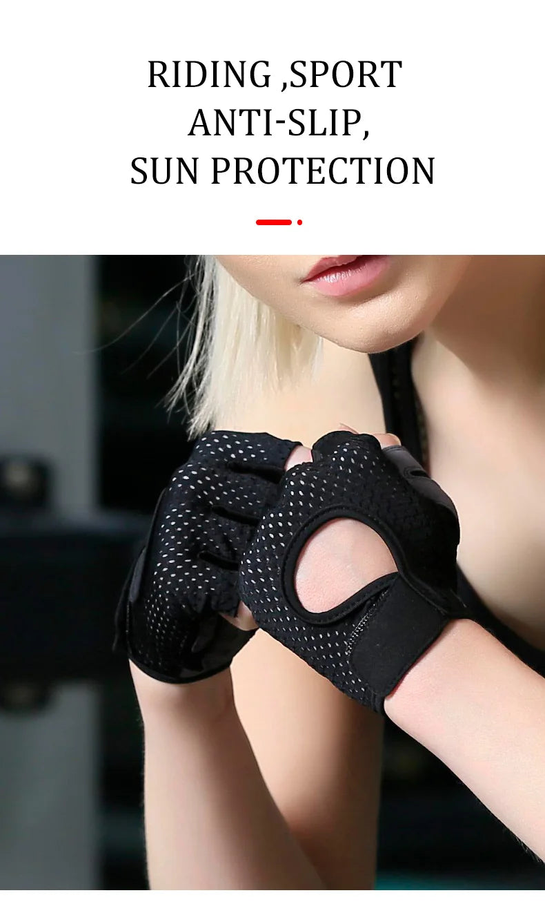 Wholesale Training Fingerless Fitness Bodybuilding Gym Weight Lifting Gloves For Women