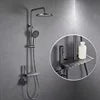 High Quality With 5 Years Warranty Brass Piano Shower Mixer Faucet Set Rainfall Bathroom Shower System Hand Shower