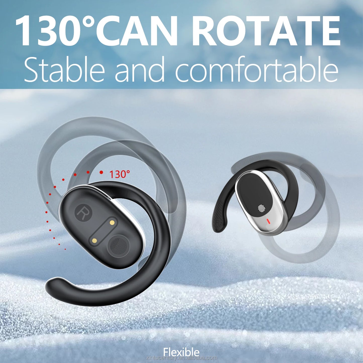 New Arrivals Audifonos Open-Ear Gaming Headphones High Bass Earbuds Digital Display Battery TWS Wireless Earphones