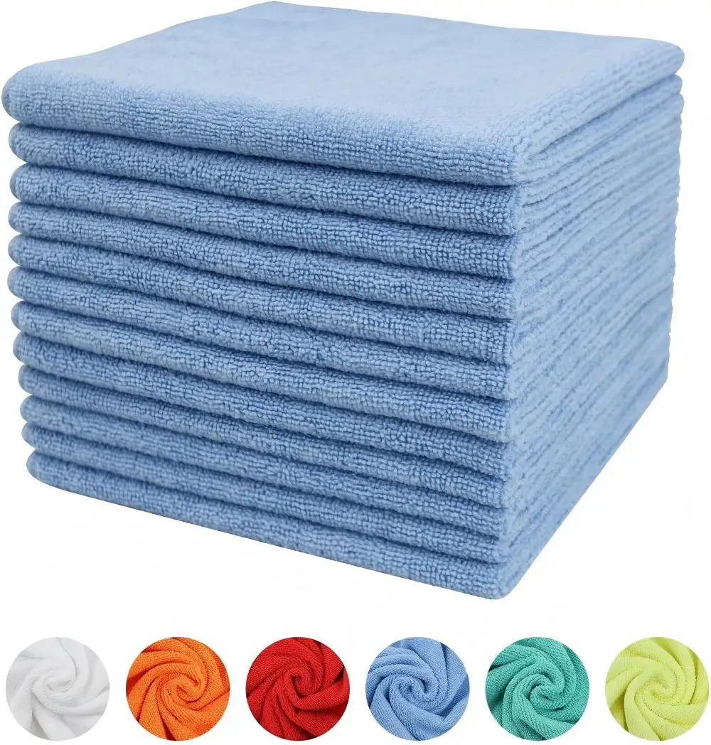 16in*16in Wholesale Microfiber Cleaning Cloth, Ultra-Thick Cleaning Rags, Lint Free & Streak Free Cleaning Towels
