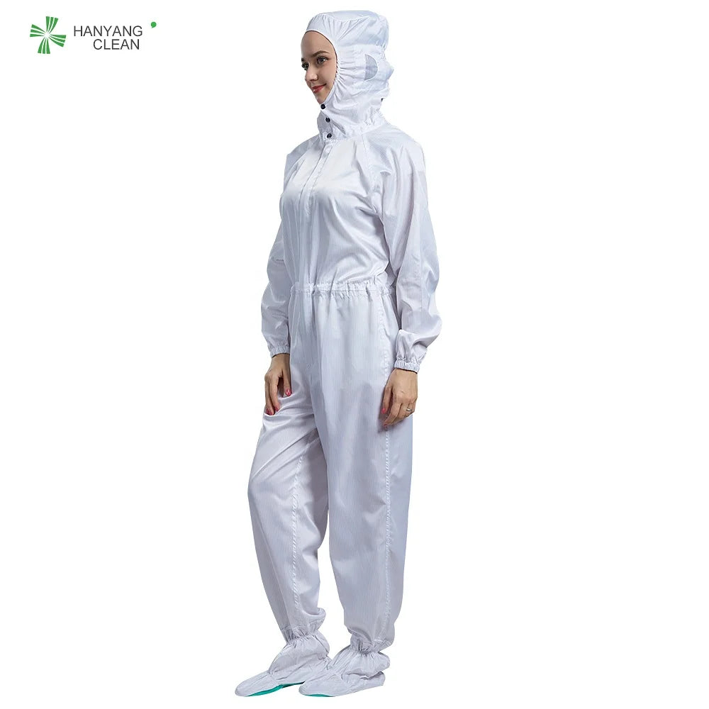 H-1123 75D Stripe Autoclavable Coverall Clean Room Garment Anti Static ESDD Jumpsuit ESDD Clothing