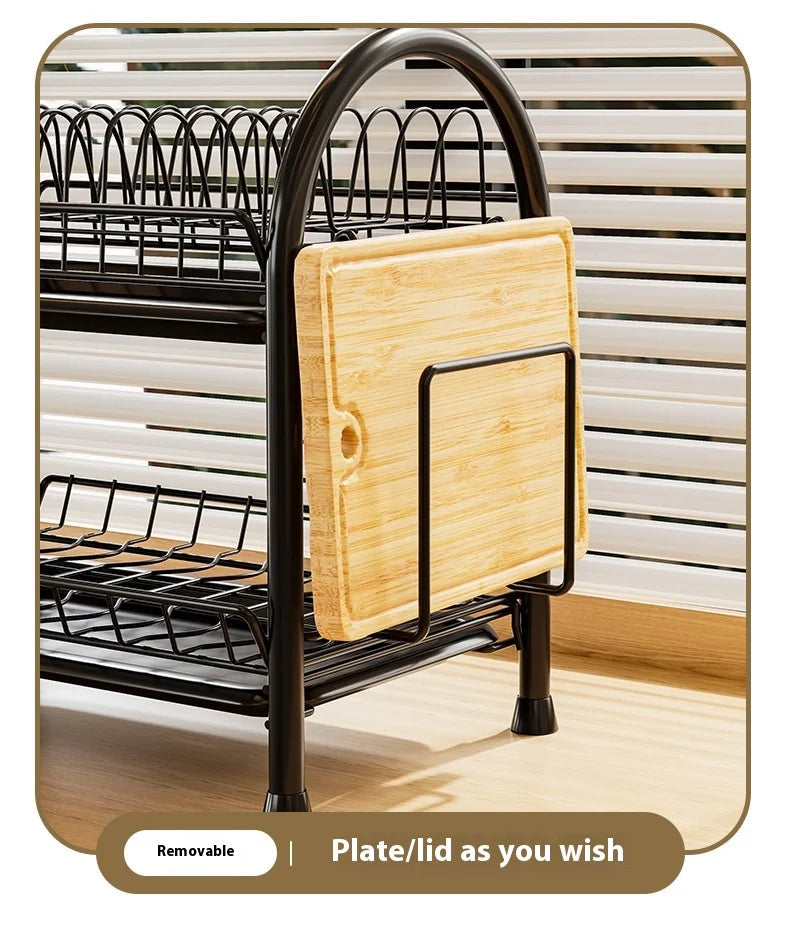 Multifunctional Kitchen Storage Rack Multi-Layer Bowl Chopsticks Drain Rack Plate Drying Bowl Rack Chopsticks Tube Boxed