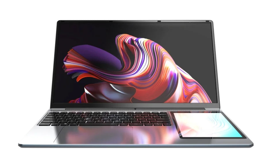 LONGQI Brand New 15.6+7 Inch 1920*1080P Intel N100 Notebook PC 16GB RAM 1T SSD OEM Gaming Business Laptops English Cheap Laptops