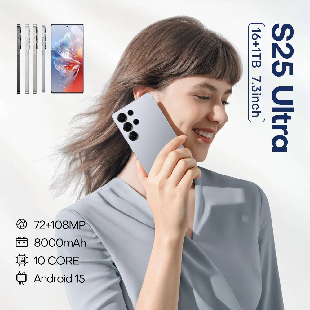 New Nfc Accessoires Small Device Latest Galaxie White Cellphones Originais Folding S25Ultra 5g-smartphone Mobile 5g