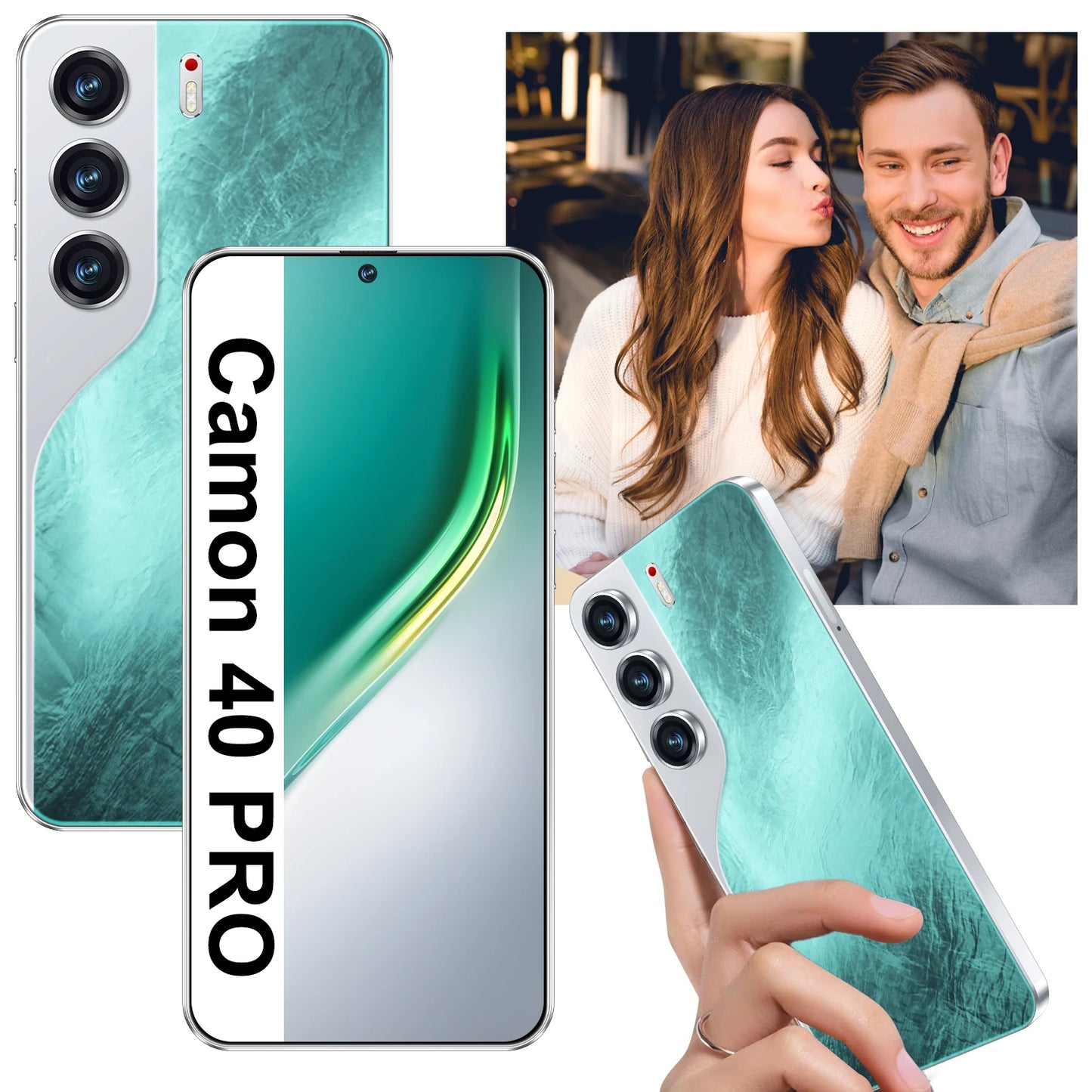 2025 New Camon 40 Pro Cellphone 16GB+1TB Smartphone Unlocked Dual Card 5G Phones 7.3inch HD Hd Screen Mobile Phones