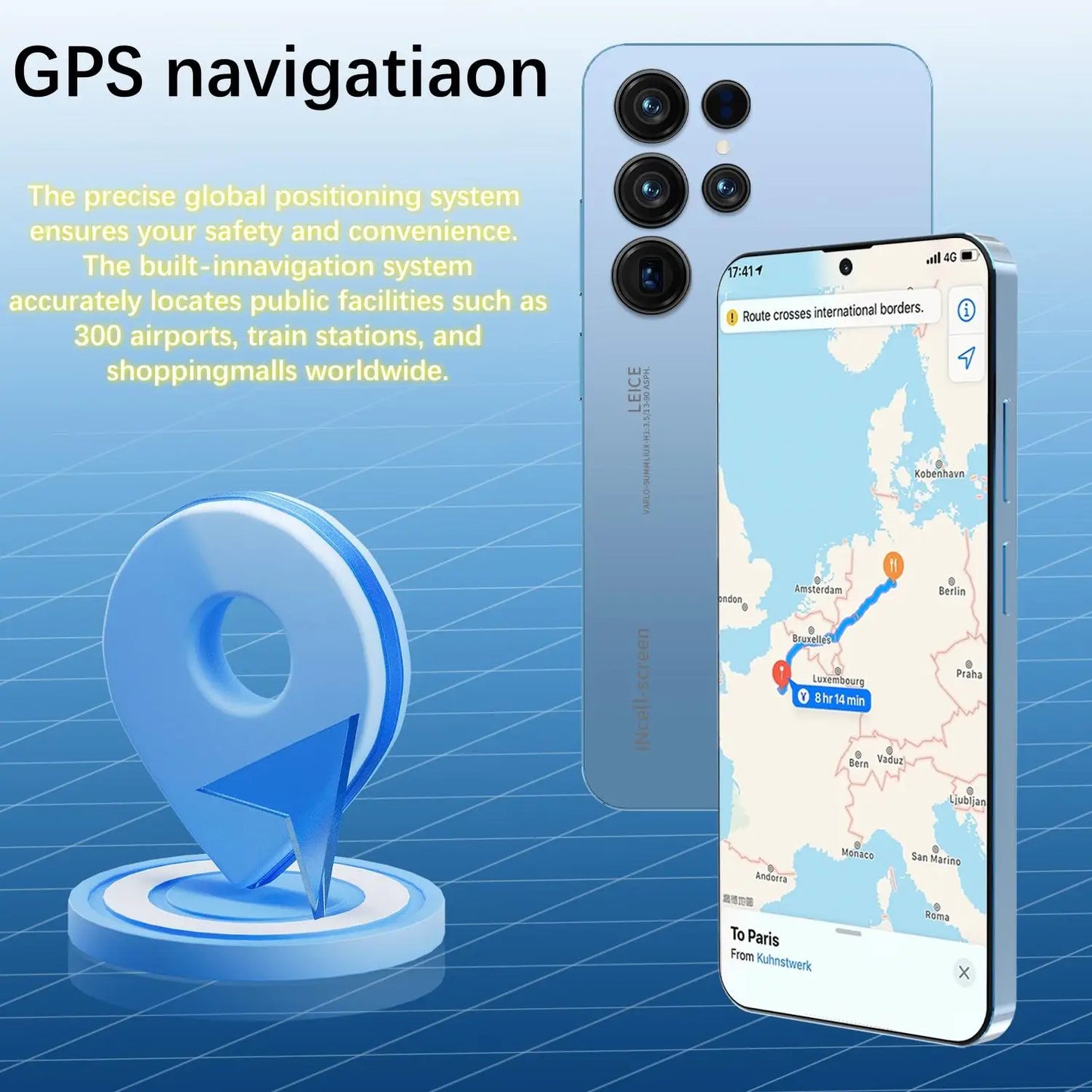 Original Unlocked S26 Ultra Smartphone 7.3 Inch Full HD Screen 16GB+1TB Memory Android 15 108MP Rear Camera Face ID LTE CDMA