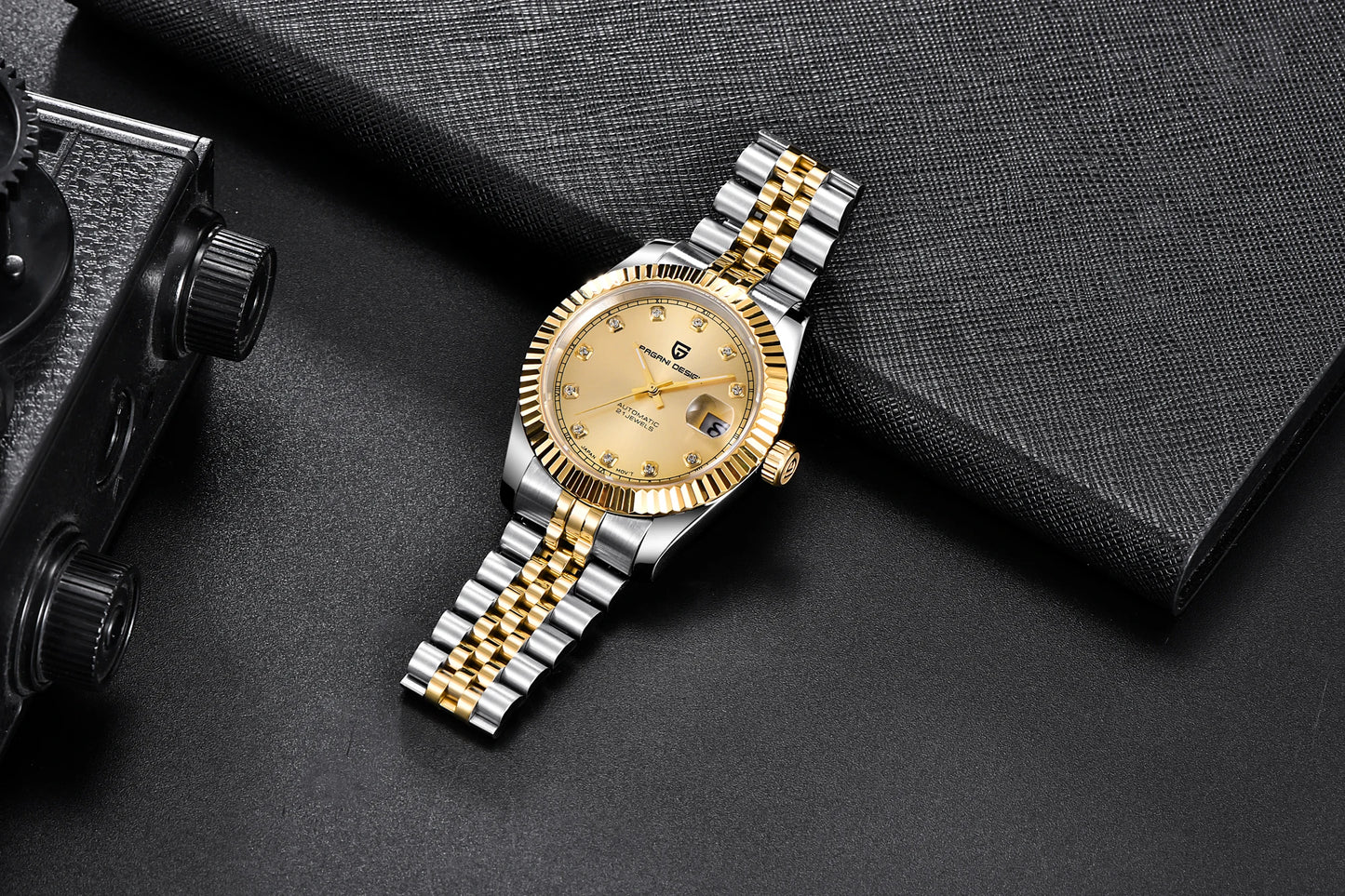 PAGANI DESIGN Man Mechanical Watch Top Brand Luxury Automatic Watch Stainless Steel 100m Waterproof Watch Men Clock Reloj Hombre