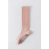 Seamless Custom Logo Grip Barre Trampoline Socks s Non Slip Pilates Yoga Socks Compression Tube Pipe Slouch Crew Socks