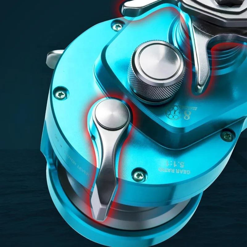 New Model Ryobi Jigger BT Overhead Metal Slow Jigging Trolling Reel Saltwater Fishing Reel for Deep Sea  Fishing