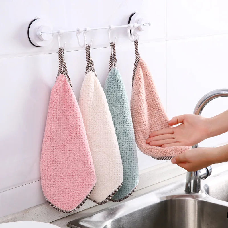 Factory Price Cleaning Cloth 24x24cm Hand Towel Pineapple Pattern Cleaning Towel Lint-Free Absorbent Cloth Dishcloth