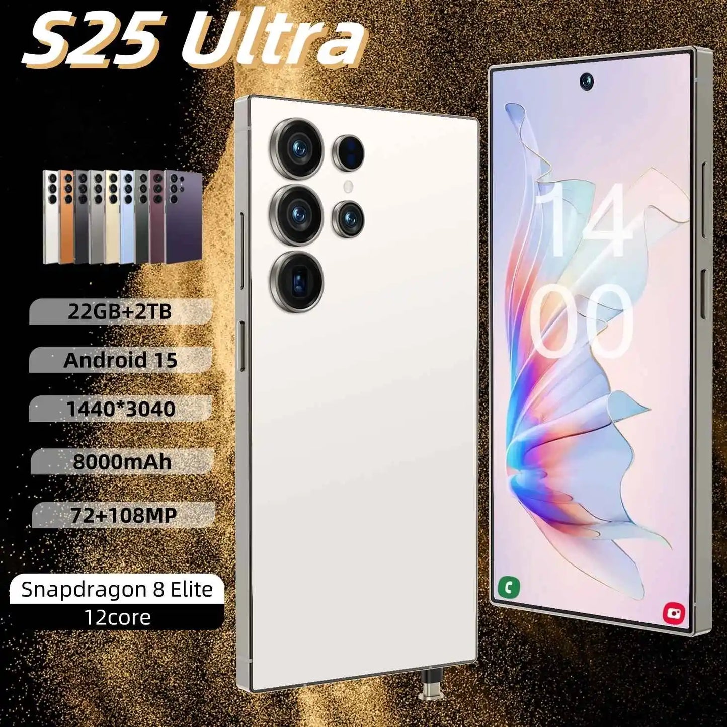 Factory Wholesale New Original S25 Ultra 6.9 Inch 16+1TB Cheap Smartphone High Quality Gaming 5G Phone Android Phone Smartphone