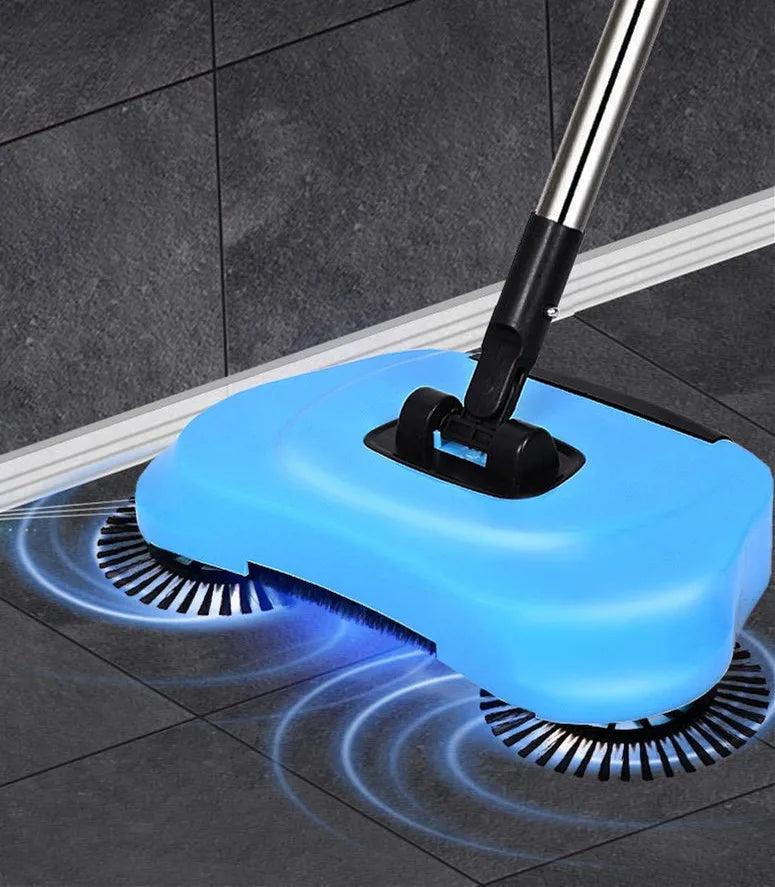 Portable Broom Magic Manual for the Fireside 360 Degree Spinning Feedback Sweeper's Flooring Dustpan Set