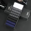 Wholesale 10 Pairs Gift Box Set Summer Thin Socks Ice Silk Sheer Business Dress Socks for Men