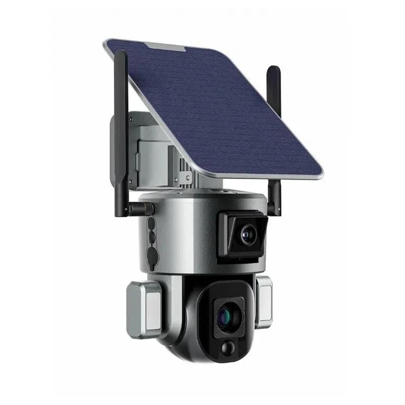 WZ-Y5 4G 4K Solar Powered Cctv Camera 4G 10x Zoom Network Sim Card Surveillance Home Security Floodlight Camera