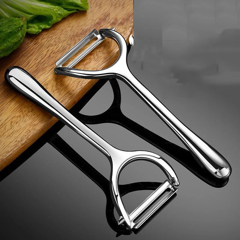 Multifunctional 2 in 1 Stainless Steel Manual Potato Apple Fruit Vegetable Great Peeling Knife Zinc Alloy Peeler for Kitchen