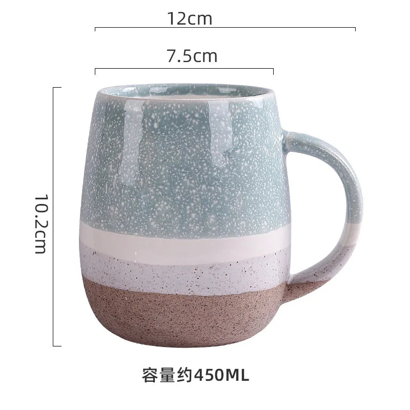 Modern Design Large Capacity Ceramic Mug with High Color Value Tea Water Separation Ins Household Cup Lid Wholesale Drinkware