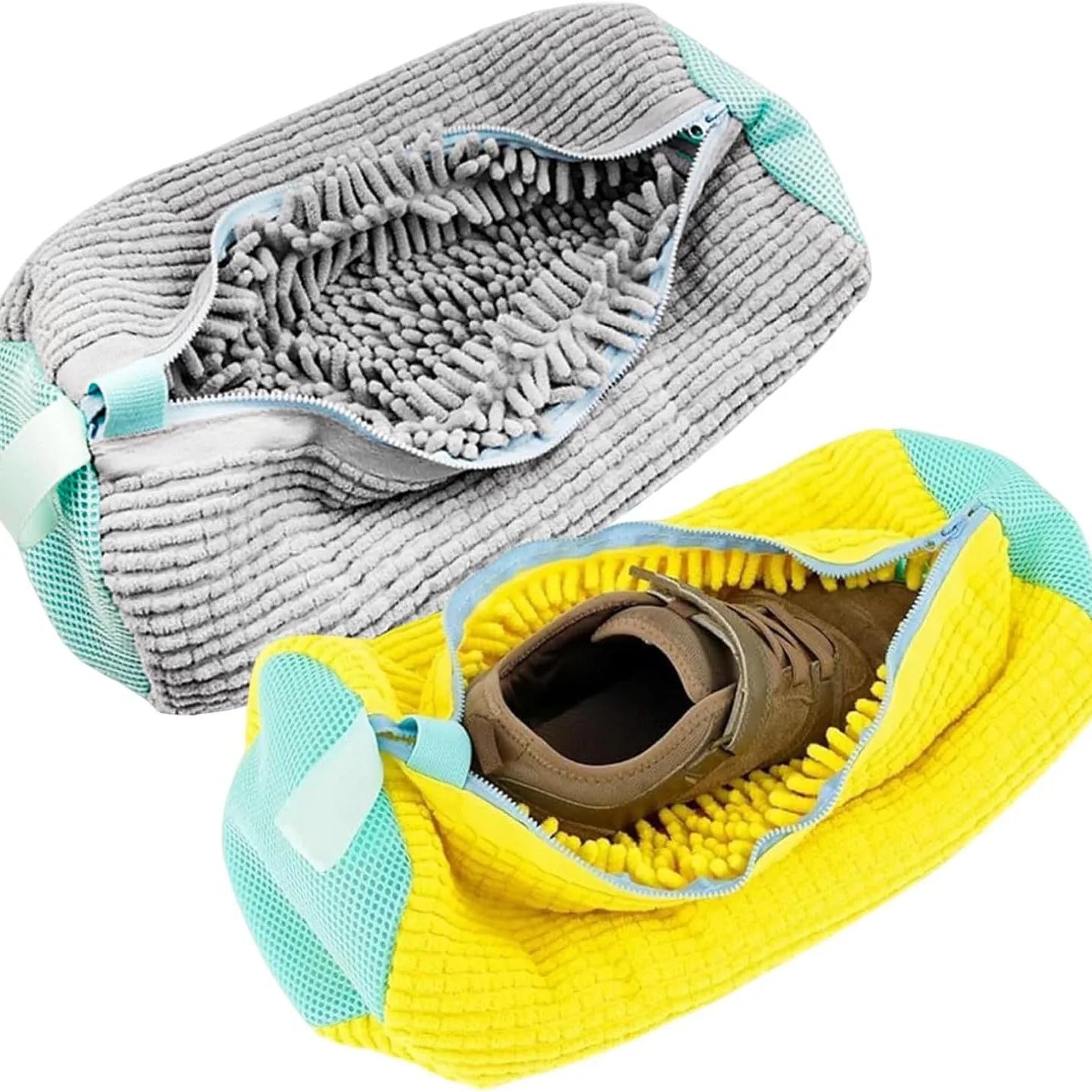 Customizable Logo Thickened Zippered Polyester Shoe Cleaning Bag for Washing Machines
