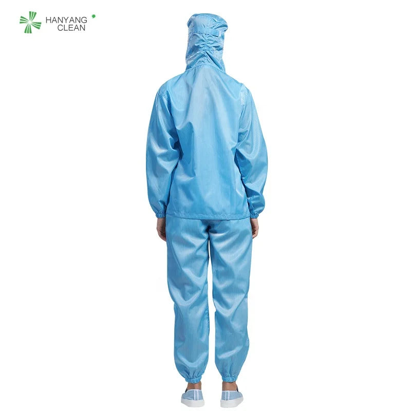 H-1122 Autoclavable Clean Room Reusable Washable Clothing Esd Anti Static Coverall