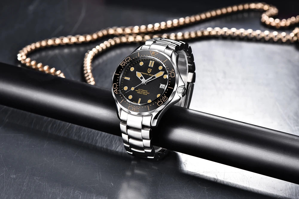 Pagani Design 2025 Automatic Watches for men mechanical wristwatch men Top Brand Luxury men watch 100m waterproof NH35 steel 007