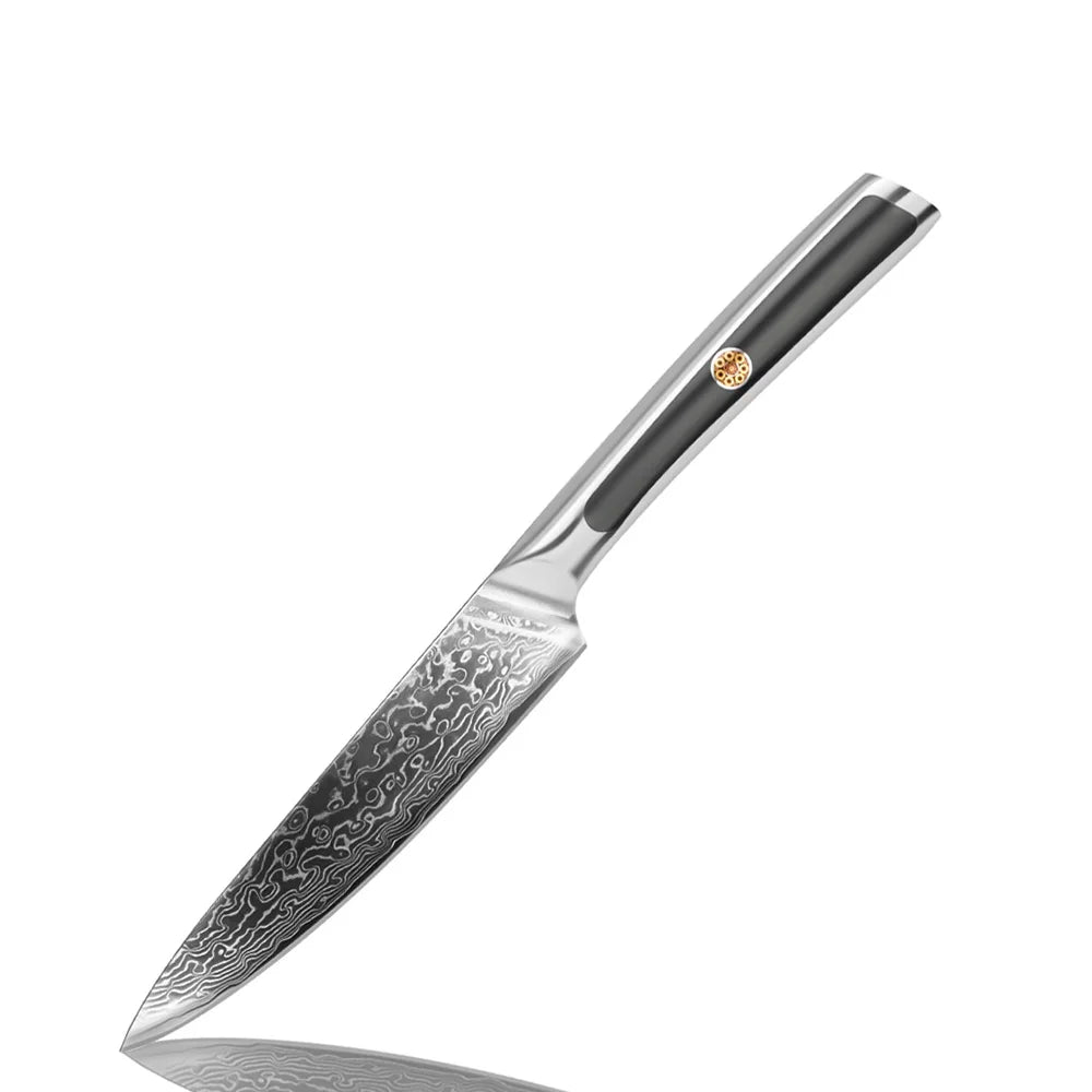 High-end Damascus Kitchen Knife Set Vegetables Fruit Slicer Chef Peeling Carving Sashimi Utility Paring Slicing Knives