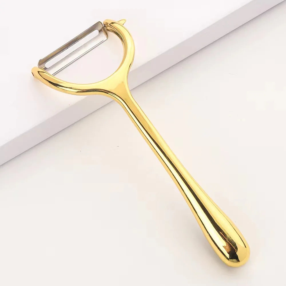 Multifunctional 2 in 1 Stainless Steel Manual Potato Apple Fruit Vegetable Great Peeling Knife Zinc Alloy Peeler for Kitchen