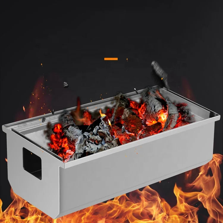 Yakiniku Equipment Charcoal Bbq Grill Restaurant Commercial Metal Stainless Steel Bbq Grill