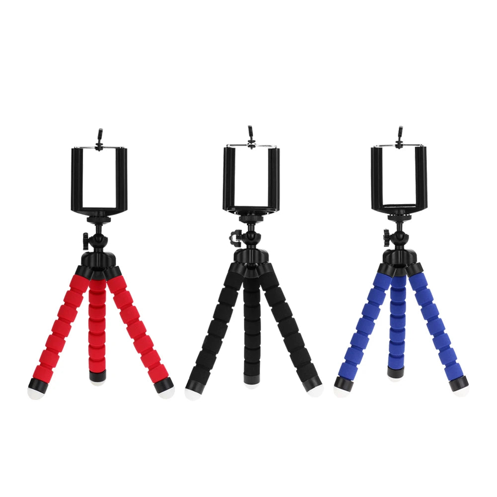 Tripé Flexível para Telemóvel e Câmara | Suporte Ajustável