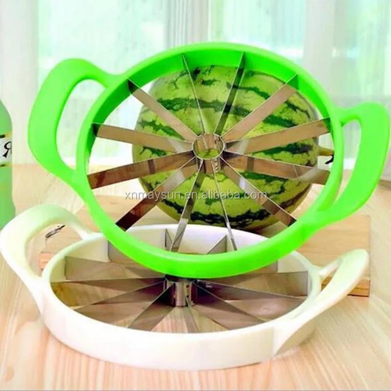 29*21cm Durable Stainless Steel Watermelon Slicer and Melon Cutter Perfect Cantaloupe Corer Knife Metal Material