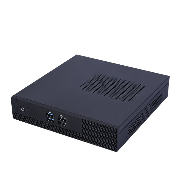 Sharerdp Custom Manufacturer T100 Mini PC Celeron J1900 J4125 10W 8USB Portable Mini Desktop Computer Casing for Work