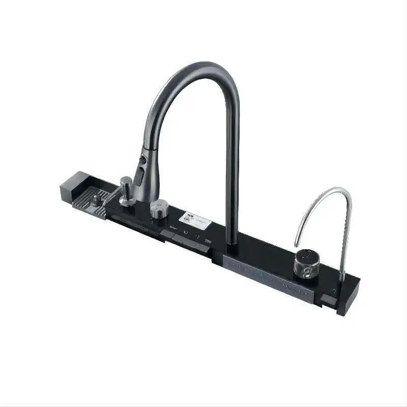 Modern Luxury Stainless Steel Waterfall Kitchen Sink Commercial Multi Function Smart Piano Sink for Kitchen