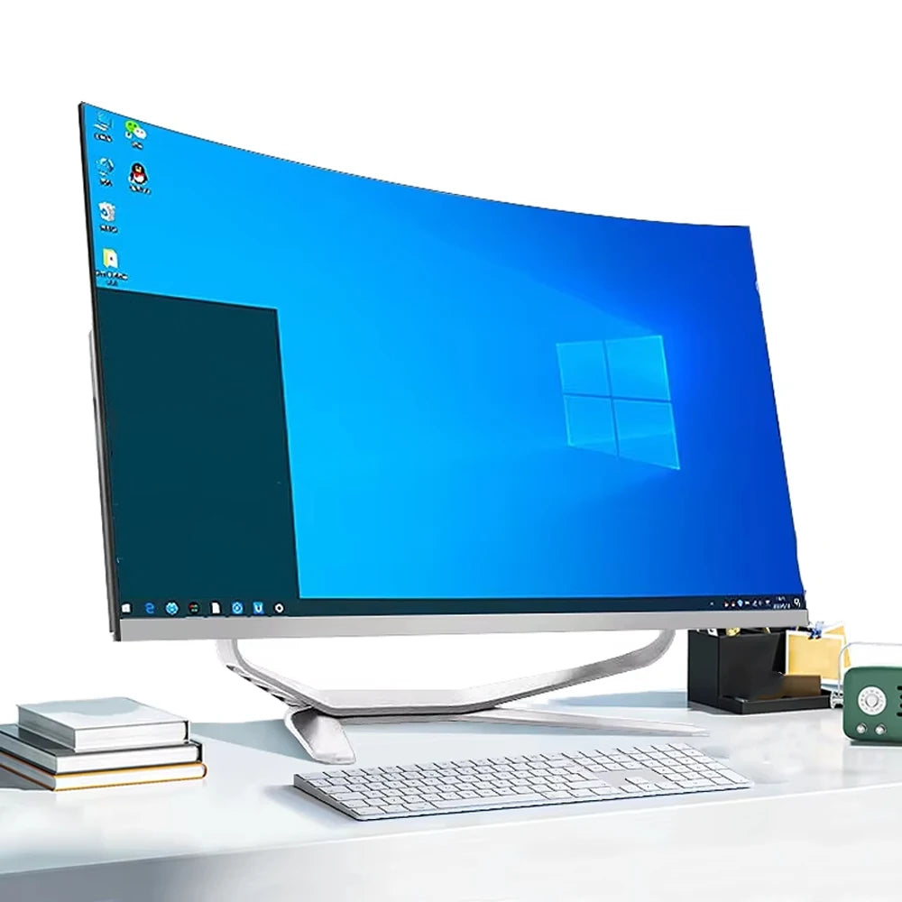 24 Inch All-In-One SSD Desktop Computer LCD Display for Office Work Business Gaming