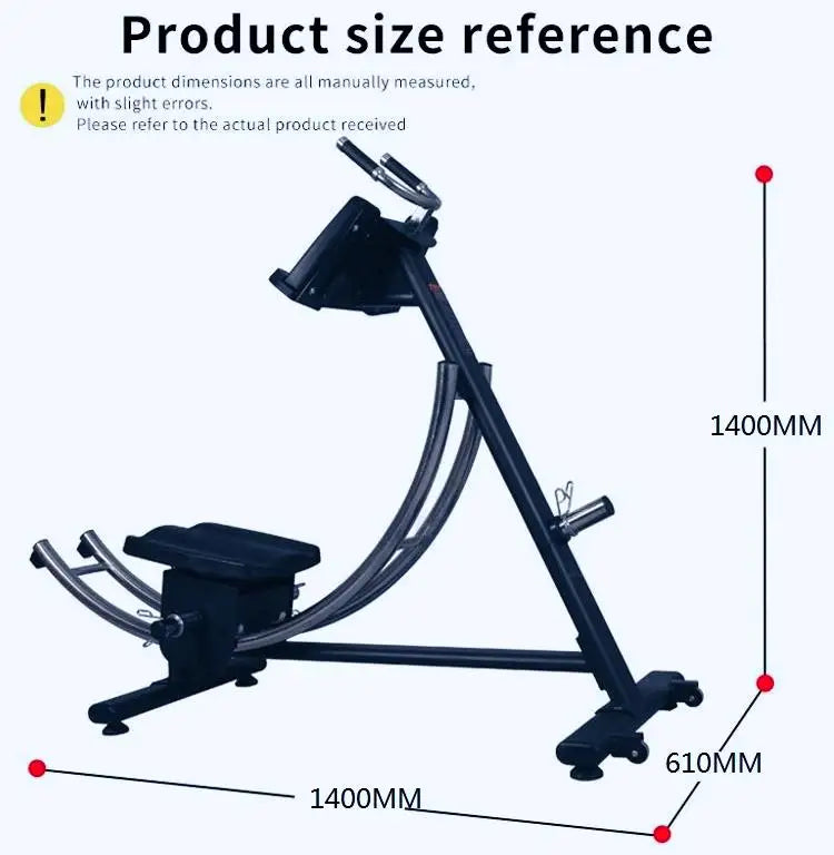 Good AB Coaster Machine 500kg Maximum Load Adult Fitness Core Trainer Abdominal Exercise Roller Wheels Portable for Anywhere