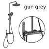 High Quality Full Brass Piano Key Shower Shower Set Bathroom With Airbrush Bathtub Shower Faucet