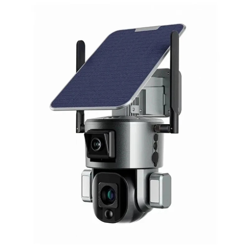 WZ-Y5 4G 4K Solar Powered Cctv Camera 4G 10x Zoom Network Sim Card Surveillance Home Security Floodlight Camera