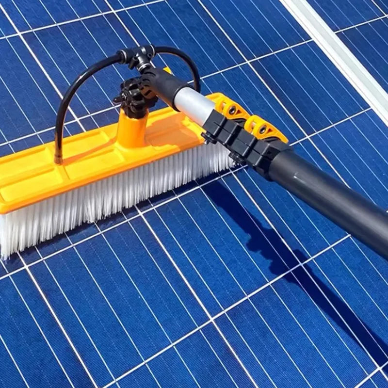 Solar Panel Cleaning Equipment Tools Solar Panel Cleaning Brush and Rod Kit Solar Panel Cleaning Robot