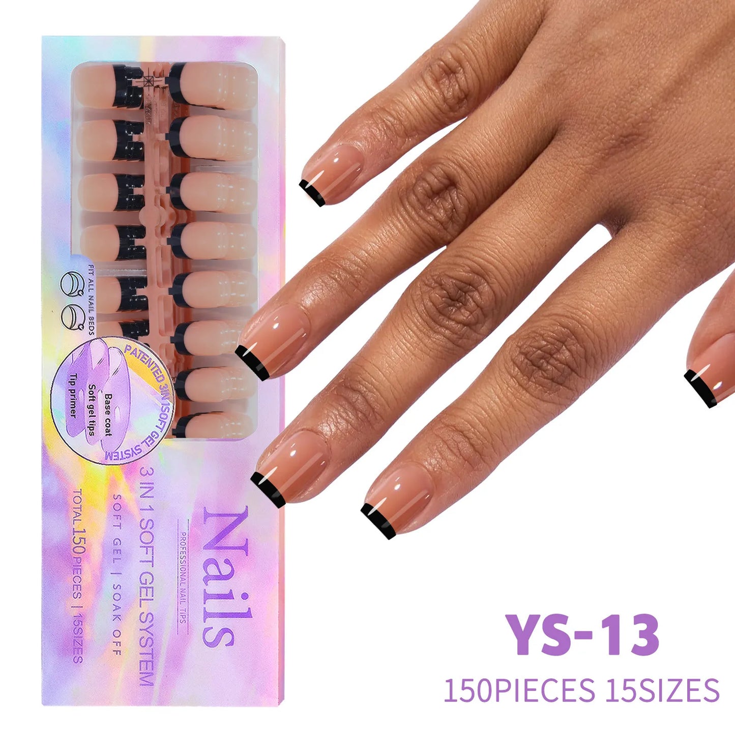 Nail Art Artificial 150 Pcs New Hot Selling Nail Art Products French Press on Nail Tips
