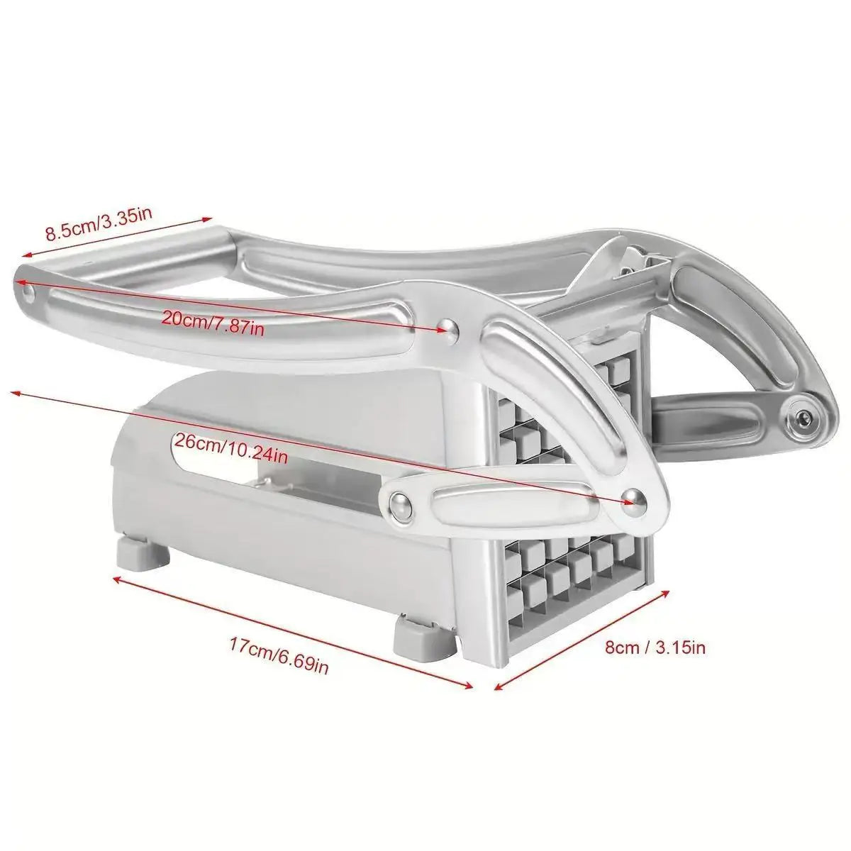 Eco-Friendly Stainless Steel Manual Potato Slicer Chipper Household Kitchenware for French Vegetables Fruit Vegetable Tools