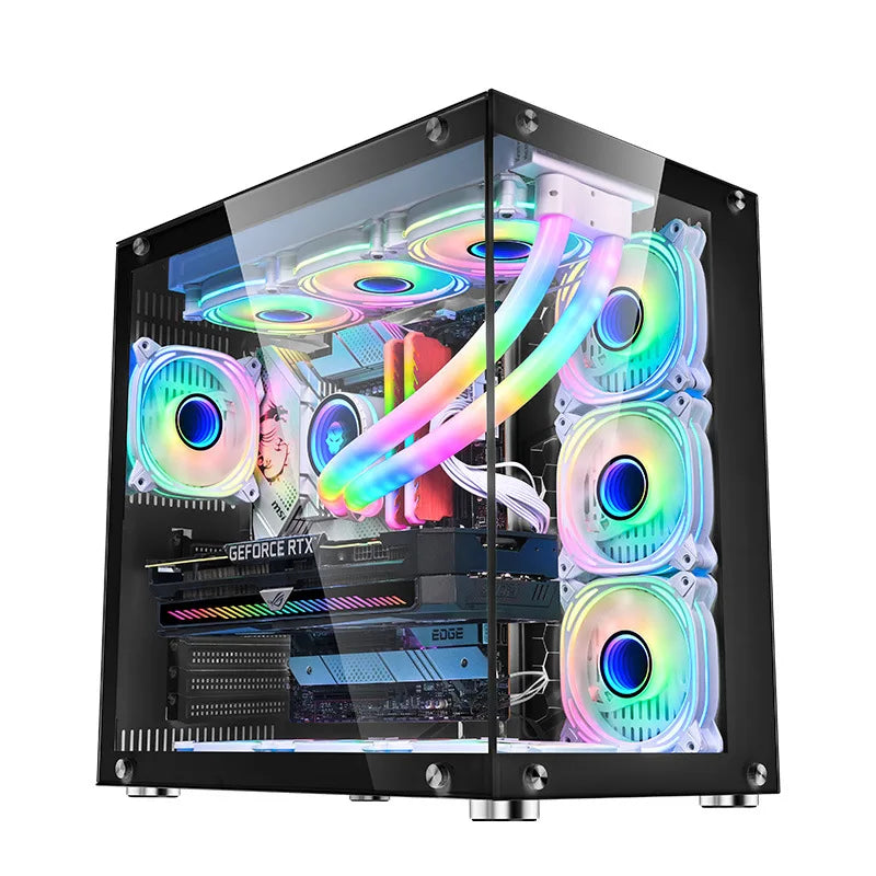 2025 Best Selling Customization Modern Desktop Gamer PC Computer USB3.0 PC Chassis ATX Business E-Sports Gaming