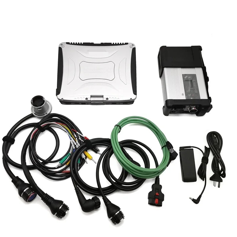 MB Star C5 SD Connect Multiplexer with Laptop CF30 Toughbook PC Mb Star C5 Wifi Software 2023.09 SSD for Sd C5 Diagnostic Tool