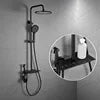 High Quality With 5 Years Warranty Brass Piano Shower Mixer Faucet Set Rainfall Bathroom Shower System Hand Shower