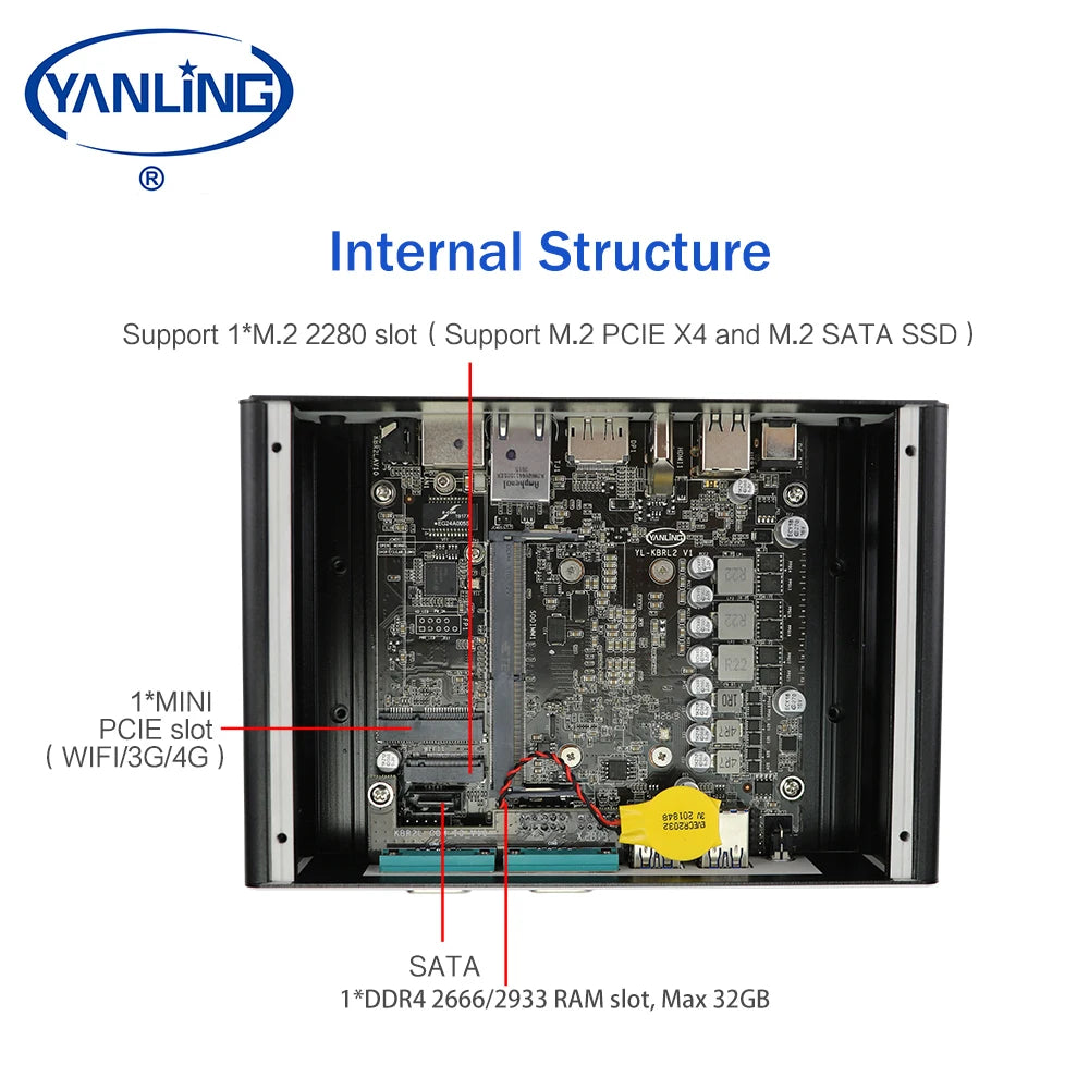 Reasonable Price Win10 11 Linux Supported Nano Pc Quad Core Eight Threads Mini Pc Desktop