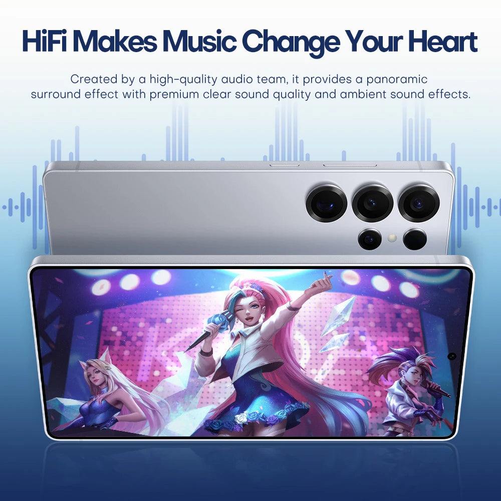 2025 New Design Fold S25 Ultra 5G Android 14 Smart Phone Hot Selling 16+1TB Huge Memory CDMA LTE Cellular Global Version English