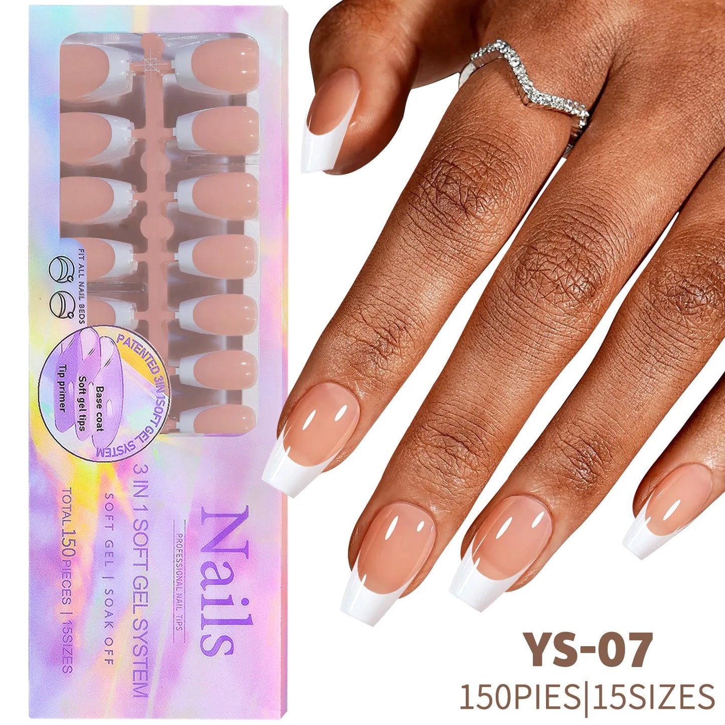 Nail Art Artificial 150 Pcs New Hot Selling Nail Art Products French Press on Nail Tips