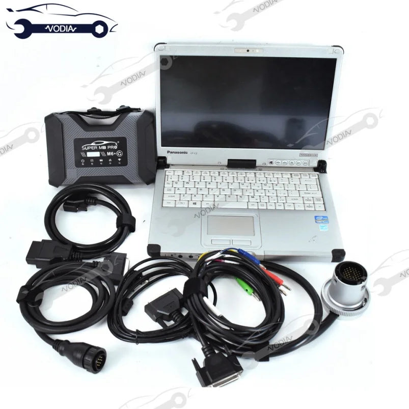Toughbook CFC2 for Super MB Pro M6 Wireless Star Multiplexer Engine Analyzer for Benz MB Car and Truck Diagnostics Tool