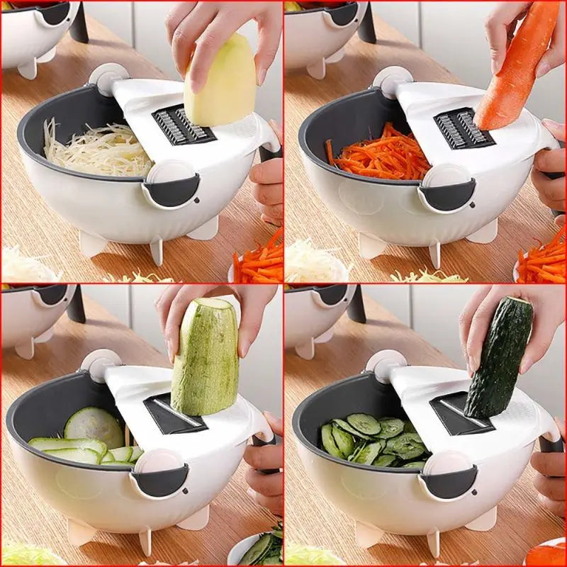 Top Seller Multifunctional Manual Vegetable Cutter Slicer 9 in 1 Vegetable Cutter Kitchen Accessories