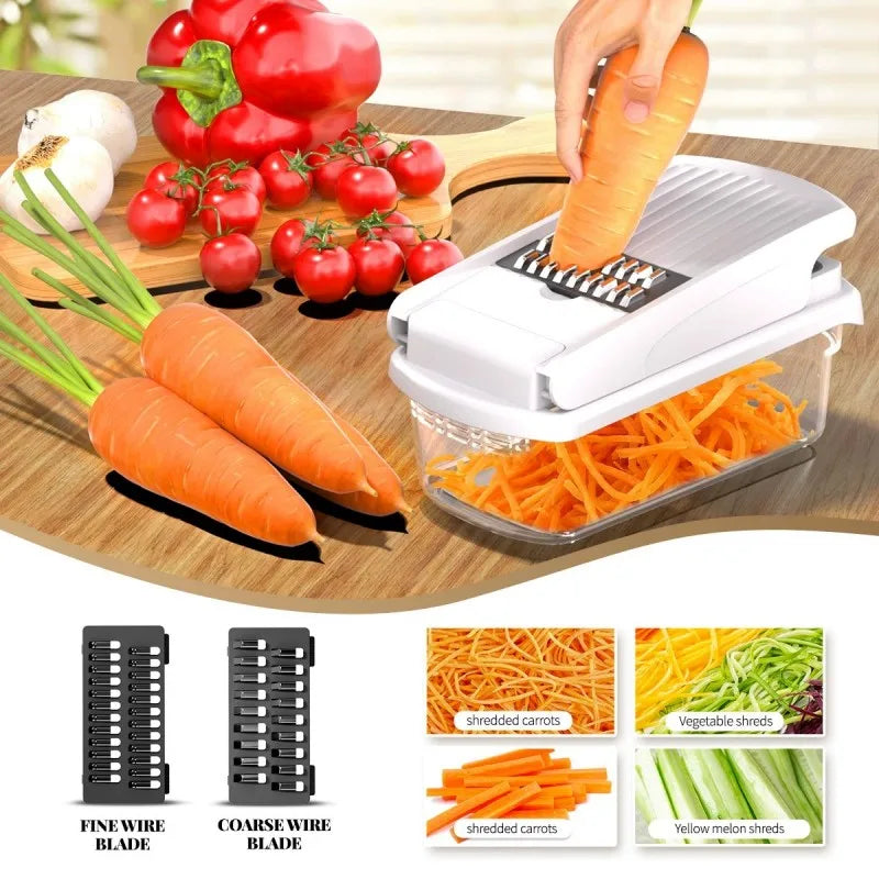 15 in 1 AMZ Best Sale Mandoline Fruit Vegetable Cutter Onion Dicer Veggie Slicer Vegetable Chopper